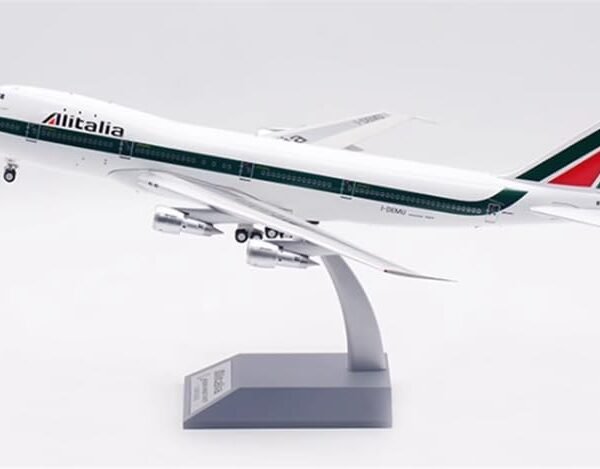 for Inflight for Alitalia for Boeing B747-200 I-DEMU 1:200 Plane Pre-built Model