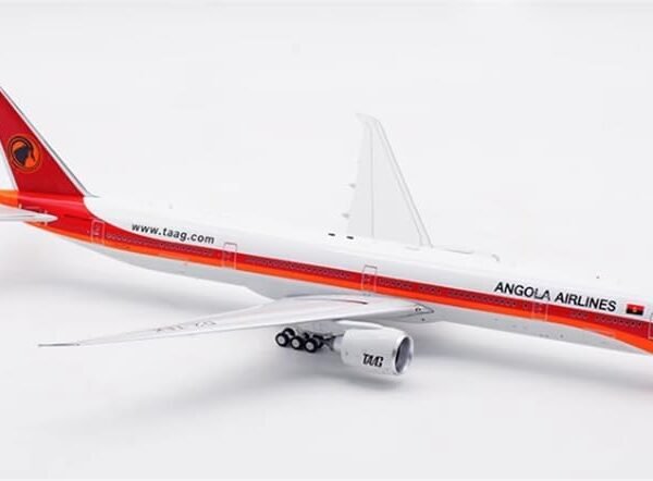 ACE HOBBY for Retro Models for TAAG Angola Airlines for Boeing B777-300ER D2-TEK LINHAS AEREAS DE Angola 1:200 Aircraft Pre-Built Model