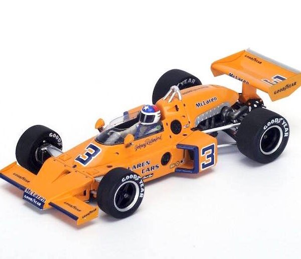 FM01 McLaren M16C/D #3 Johnny Rutherford Indy 500 Winner 1974 1/43 Scale
