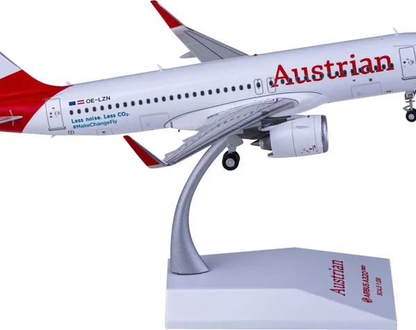 1:200 JC WingsLH2441 Austrian Airlines Airbus A320neo OE-LZN Aircraft Model