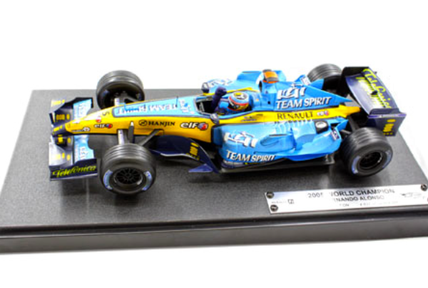 1/18 Hot Wheels 2005 Formula 1 Renault R25 Fernando Alonso World Champion Limited Edition