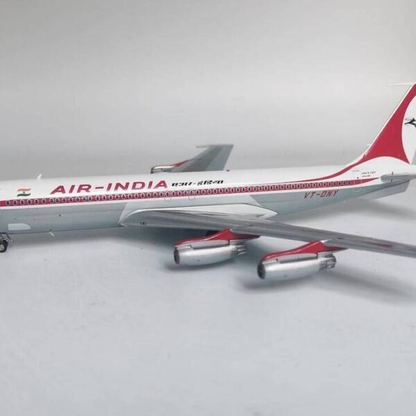AIR INDIA Boeing 707-437 VT-DNY plus stand POLISHED FINISH RM2009P 1:200