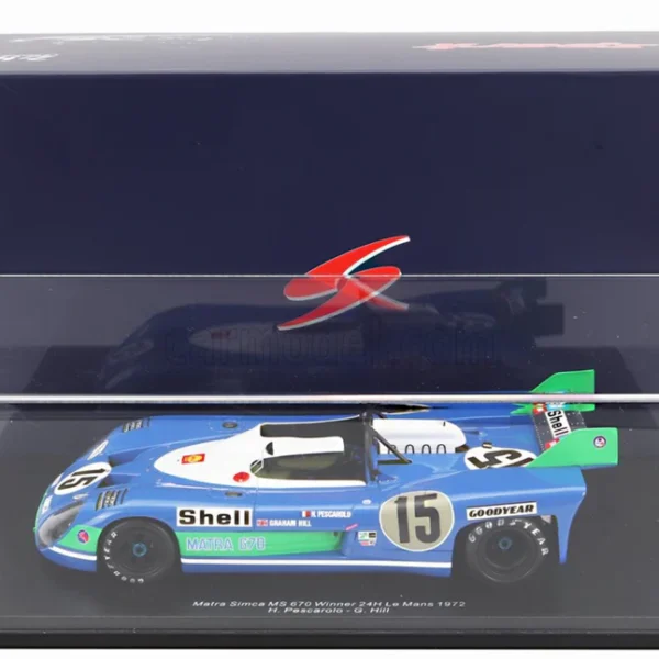 Spark Matra-Simca MS670 Henri Pescarolo/Graham Hill Sieger Le Mans 1972 Rennauto (18LM72)