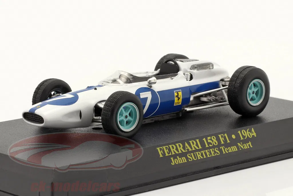 Atlas 7174008 Ferrari F1 158 John Surtees 1964 1:43 LIKE NEW! Original Box 1702-26-72 - Image 5