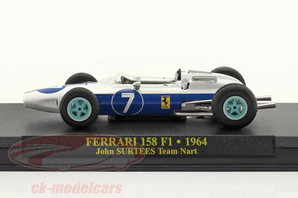 Atlas 7174008 Ferrari F1 158 John Surtees 1964 1:43 LIKE NEW! Original Box 1702-26-72 - Image 3