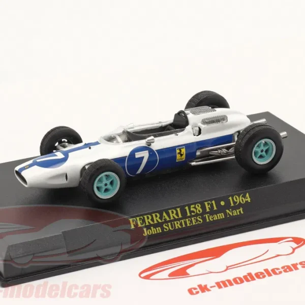 Atlas 7174008 Ferrari F1 158 John Surtees 1964 1:43 LIKE NEW! Original Box 1702-26-72