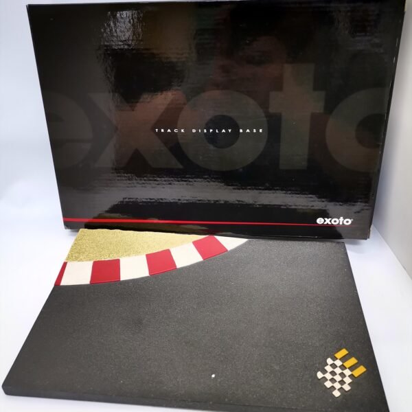 Diorama Display Base Exoto Race Track Corner with Logo #EDB59001