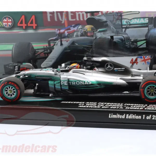 Hamilton, Lewis Mercedes W08 EQ Power+ 44 2017 Mexican GP (9th place) Yes World champion 2017 Minichamps 410171844 1/43