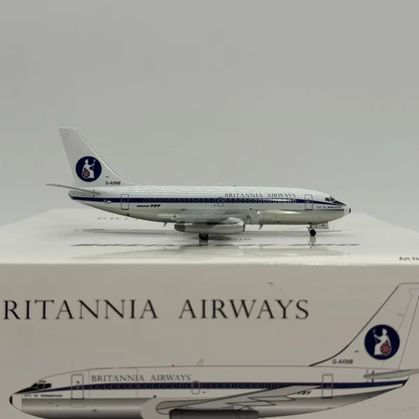 AK200 for Boeing 737-200 Britannia Airways G-AXNB 1/200 DIECAST Aircraft Pre-Built Model