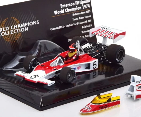 Minichamps 1:43 McLaren Ford M23 #5 1974 World Champion Fittipaldi 436740005