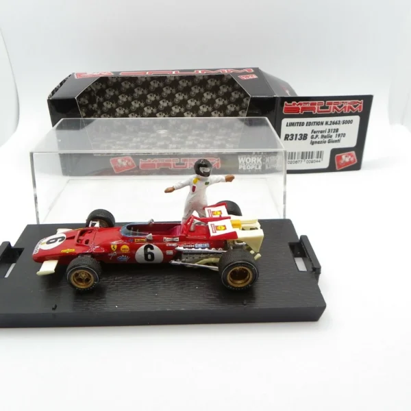 Ferrari 312B Ignazio Giunti #6 Gp Italy 1970 R313B Brumm 1/43 F1 With Figurine