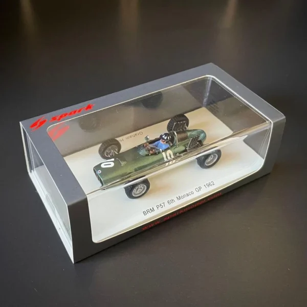 1/43 Spark Arthur Owen P57 BRM #10 Graham Hill 1962 Monaco GP Model