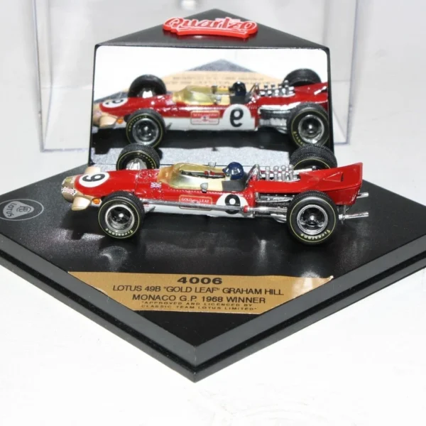 Quartzo 4006 1:43 Lotus 49B "Gold Leaf" Graham Hill Monaco GP 1968 Winner