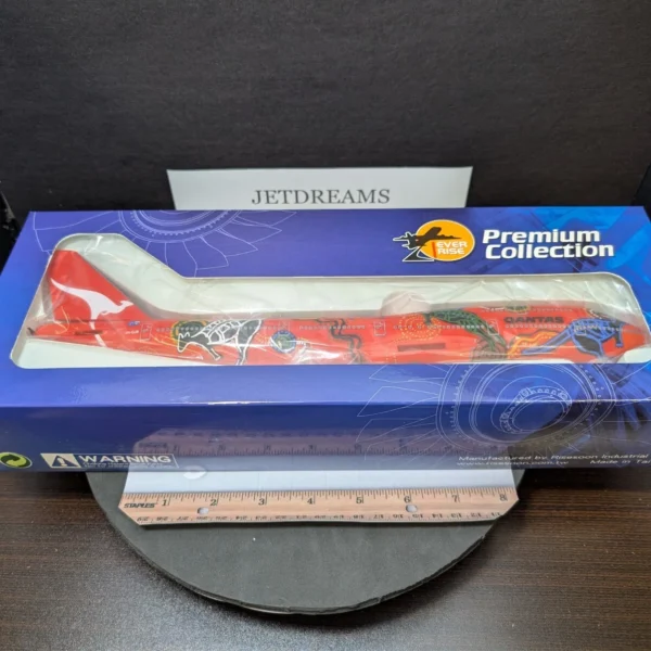 1/200 QANTAS AIRWAYS BOEING 747-400 WUNALA DREAMING COLOR VH-OJB EVER RISE MODEL
