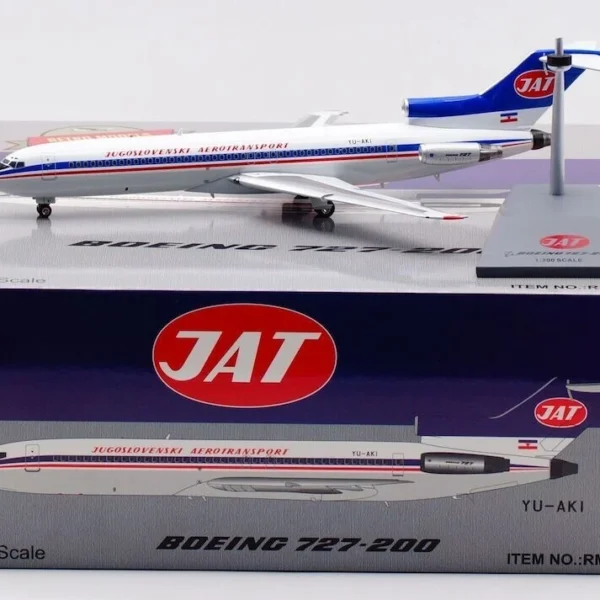 Inflight Retro RM72202 JAT Yugoslav Airlines 727-200 YU-AKI Diecast 1/200 Model