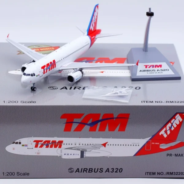 Inflight Retro RM32202 TAM Brasil Airbus A320-200 PR-MAK Diecast 1/200 Jet Model