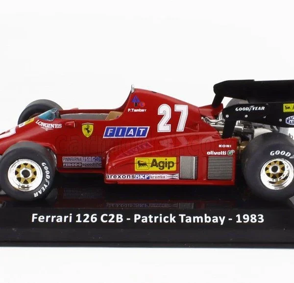 F1 FERRARI 126 C2B #27 PATRICK TAMBAY 1983 1/24 Altaya FE24-0041