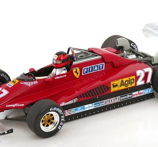 F1 FERRARI 126C2 #27 Gilles Villeneuve Belgian GP 1982 1/18 MCG MCG18629F