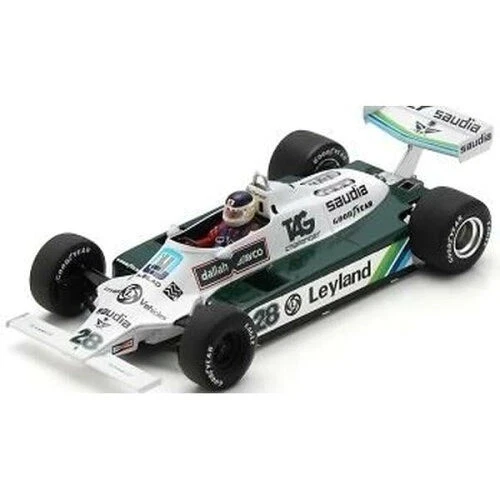 WILLIAMS F1 FW07C No.28 WINNER MONACO GP 1980 CARLOS REUTEMANN w/Case 1/18 Spark