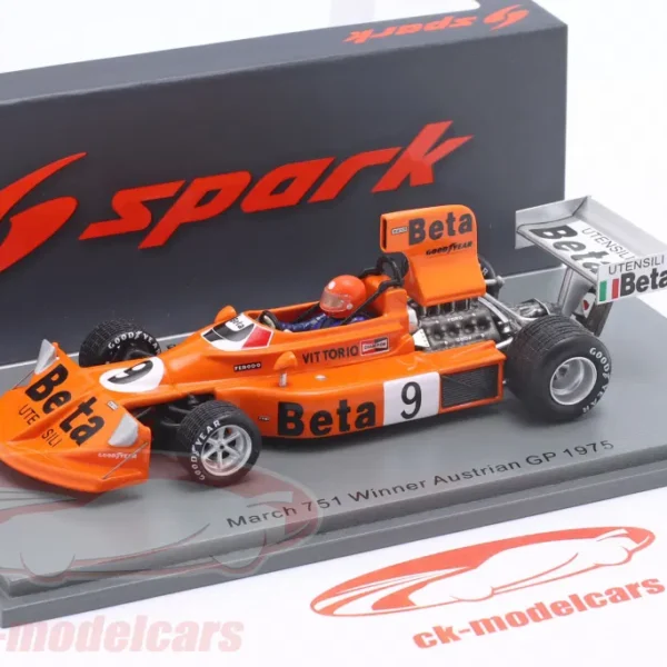 1975 Formula 1 Vittorio Brambilla March 751 1:43 Scale